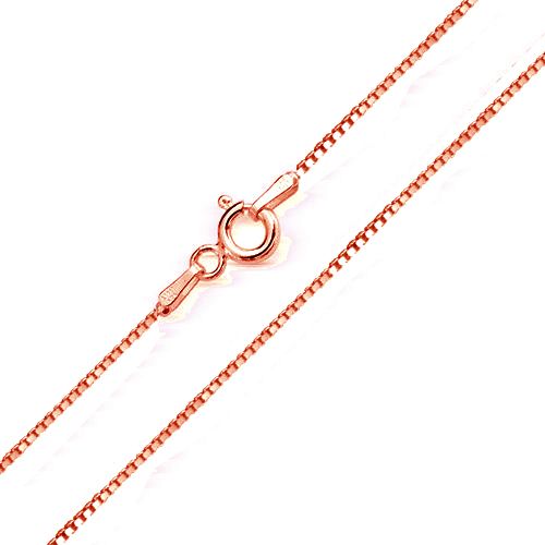 14K Rose Gold Box Chain